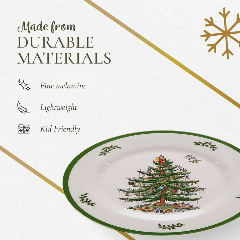 Spode Christmas Tree Melamine Salad Plate (Set of 4) Inch