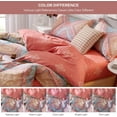 thumbnail image 5 of 3 Piece Duvet Cover Set King Size 100% Cotton Classic Comforter Cover Set 1, 5 of 5