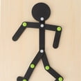 thumbnail image 5 of Wooden Stickman Toy Free Movement Limbs Educational Stick Man Puzzle Toy with 24 Cards, 5 of 5