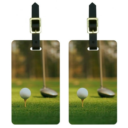 Club Tag - Graphics and More Golf Ball Club - Golfing Luggage Tag Set