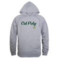 thumbnail image 1 of W Republic 558-167-HGY-03 Men Cal Poly Mustangs Script Hoodie, Heather Grey - Large, 1 of 1