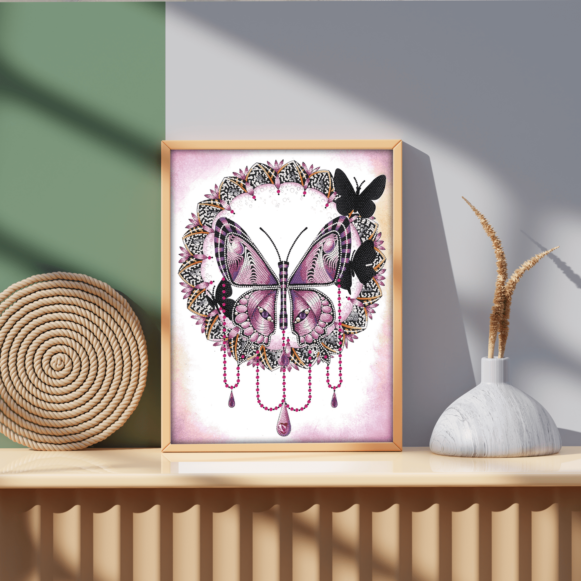 Diamond Dotz Butterfly Nature Diamond Painting Kits for Adults - Diamond Art Kits a Relaxing Creative Craft Kit with Dotz Gems 20.3"x16.3"