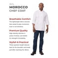 thumbnail image 4 of Chef Works Men's Morocco Chef Coat, White, X-Large, 4 of 4