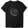 thumbnail image 2 of Pntutb moda adulta mujer cuello redondo manga corta tops camiseta estampados sueltos cortos Pntutb Pntutb-7045, 2 of 8