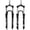 Black, variant on 26"/27.5"/29" MTB Suspension Fork,100mm Travel, 9mm QR,100mm Spacing Hub,28.6mm Straight Tube,Crown Lockout,Aluminum Alloy Shock Absorber XC Mountain Bike Front Fork