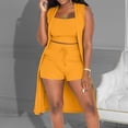 thumbnail image 2 of Wyzesi Ensemble de Compression pour Femmes Maternité Mode Décontractée Extensible 2025 Couleur Unie 3 Pcs Sans Manches, 2 of 5
