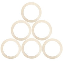 TOYMYTOY 6Pcs Round Wood Wreath Rings Wooden Frames for DIY Projects