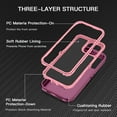 thumbnail image 2 of Casetego for iPhone 15,15 Pro,15 Plus,15 Pro Max Case with 2 Pack Screen Protector,Heavy Duty Shockproof Full Body Protective Phone Cover for iPhone 15 Pro Max,Pink, 2 of 7