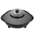 thumbnail image 5 of LOVIVER Electric Grill and Hot Pot 2 in 1 Portable Cookware Round Multifunctional Korean BBQ for Family Indoor Picnic Camping Outdoor 36cm, 5 of 8