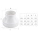 thumbnail image 2 of Tubo reductor de plástico ABS de 1 pieza para tubo cónico de ventilador de cocina de 150 mm en tubo de 100 mm (blanco), 2 of 6