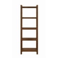 thumbnail image 2 of Benzara BM196777 Transitional Style 4 Tier Wooden Book Case with Ladder Style Side Panel, Brown - 70.75 x 24 x 12 in., 2 of 4