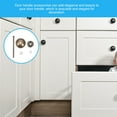 thumbnail image 2 of 20 Sets Cabinet Handles Screw Rods Washers Ceramic Pull Handles Accessories, 2 of 6