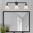 thumbnail image 7 of 205-AC-G63 Innovations Lighting Cone - 3 Light Bath Vanity In Industrial Style-11 Inches Tall and 30 Inches Wide-Antique Copper Finish-Light Smoke, 7 of 7
