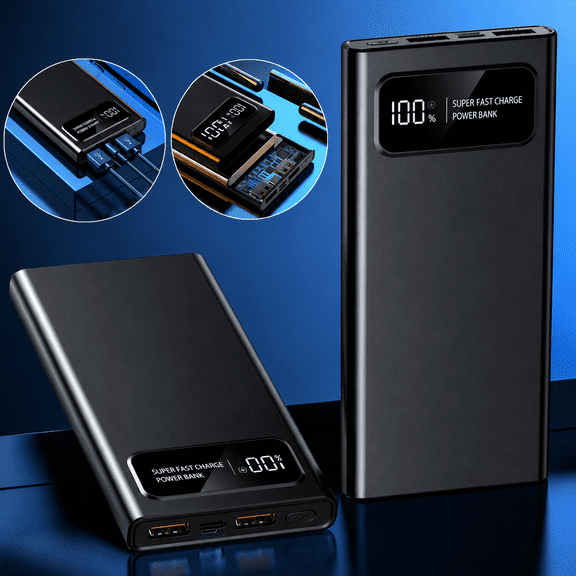 20000mAh Power Bank Portable Fast Charging Battery Pack 120W USB C USB A External Charger with Digital Display Dual Input Output for iPhone Android Tablet and USB Devices