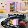 thumbnail image 3 of Advwin 22L Mini Fridge Cooler, Compact Personal Refrigerators for Skincare, Beverage, Pink, 3 of 8