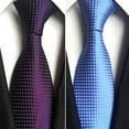 thumbnail image 4 of Skymirror Men Tie Exquisite All Match Accessory Gentleman Plaid Business Tie for Banquet, 4 of 8