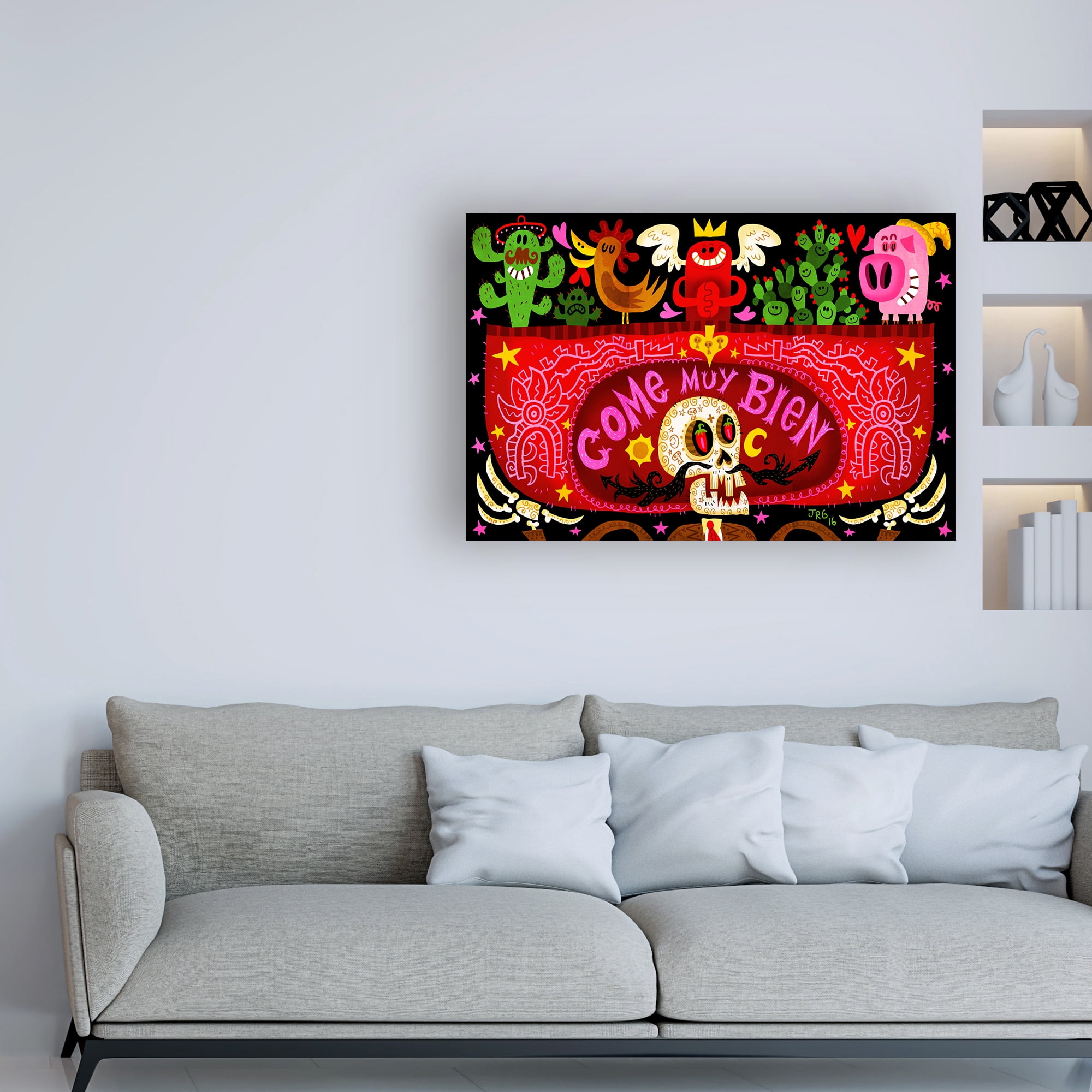 Trademark Fine Art 'Come Muy Bien' Canvas Art by Jorge R. Gutierre