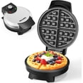 thumbnail image 1 of Waffle Maker, 7“ Round Classic Belgian Waffle Iron, Adjustable Browning Control, Easy-Clean Nonstick Plates & Cool Touch Handle, Space Saving Storage, Stainless Steel, 1 of 5