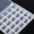 thumbnail image 6 of Ashata 1pc Plastic Empty Bobbins Case Sewing Machine Bobbin Organizer Storage Clear Box for 25 Spools, Spool Box,Bobbin Organizer, 6 of 8