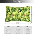 thumbnail image 2 of Pofeuu Kiwi and Avocado Print Polyester Microfiber Plush Pillowcases, Super Soft and Cozy Pillow Case Covers with Envelop Closure（Pillow core not included）-20"x30", 2 of 6