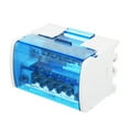 thumbnail image 1 of Tignapoo 2-Layer Single-Phase Terminal Box with Transparent Cover, Rail-Mounted Distribution Box, 207 Copper Neutral Box, White + Blue, UL94V-2 Flame Retardant, PA Nylon Shell, JH8207, 1 of 6