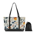 thumbnail image 7 of FORMRS Canvas Laptop Tote Bag for Women with 15.6" Computer Compartments Shoulder Handbag, Acorn Leaves Pattern, 7 of 7
