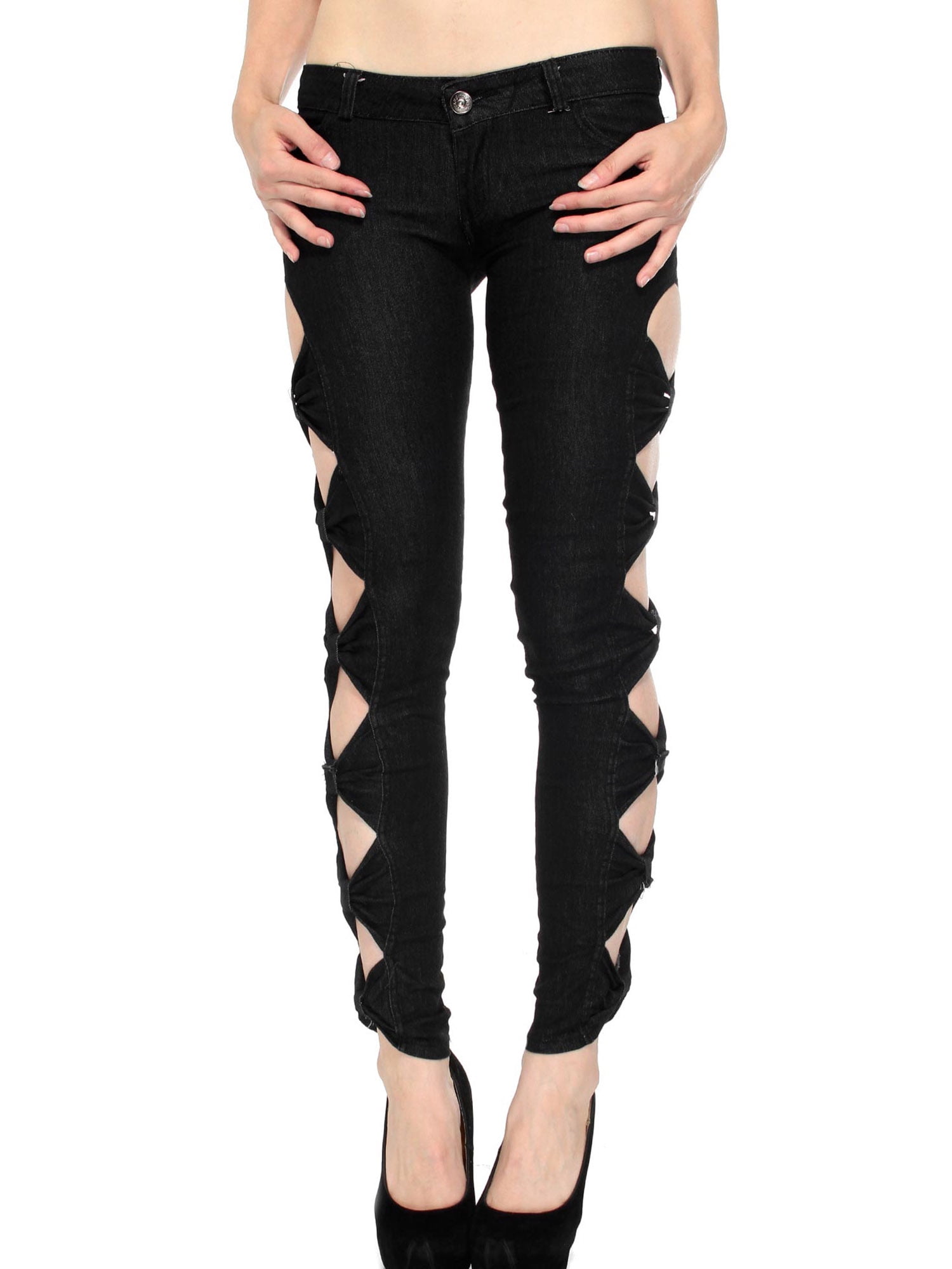 pants with cuts on the side