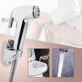 thumbnail image 4 of Soporte de manguera para rociador de ducha y bidé para inodoro - Juego de soporte de pared multifuncional para rociador de ducha y bidé para inodoro y baño, 4 of 5