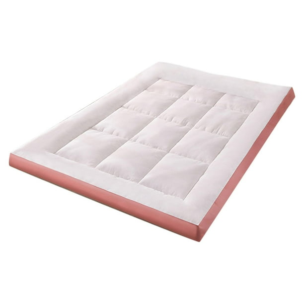 Colchón de futón, colchón de suelo, cojín de cama con 4 correas en las esquinas, almohadilla para dormir reparador, Tatami para el hogar, dormitorio 90cmx200cm