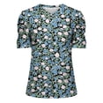 thumbnail image 5 of Puntoco Liquidación de blusas cortas para mujer, blusa holgada informal de manga corta a la moda para mujer, 5 of 5