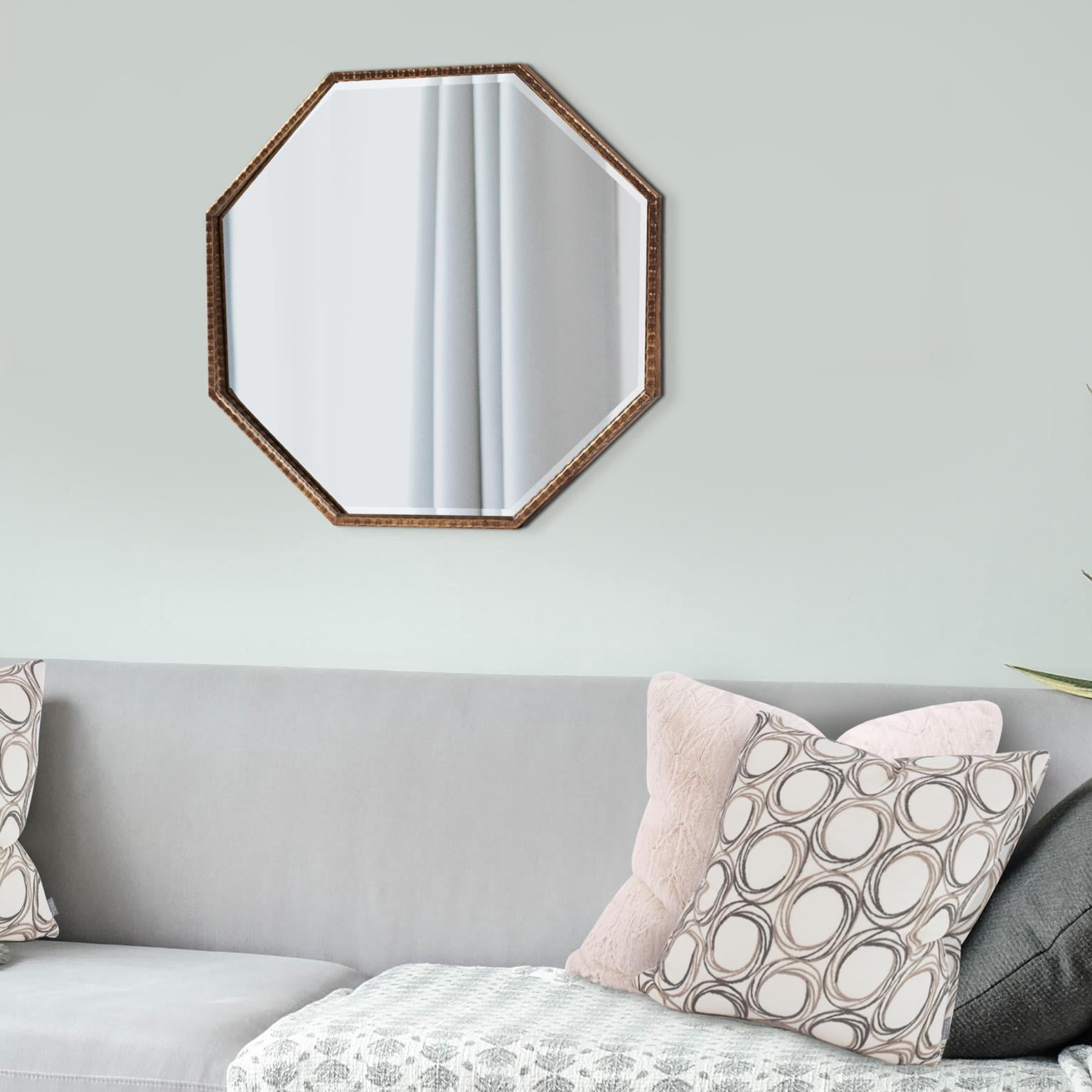 Tyler Dillon Bastian Octagon Wall and Accent Mirror - 28H x 28W x 1D