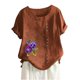 thumbnail image 5 of Camisetas de Manga Corta para Mujeres, Camiseta de Manga Corta Impresa Casual Hecha de 95% Poliéster 5% Spandex para Todas las Estaciones, Camisetas de Manga Corta para Mujeres, 5 of 5