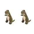 thumbnail image 4 of Methold Dinosaurio Artificial Mordedura de juguete Molar Realista Ligero Divertido Juguete Masticar Dentición Hueso Corgi Ejercicio Verde Verde oscuro 2piezas, 4 of 6