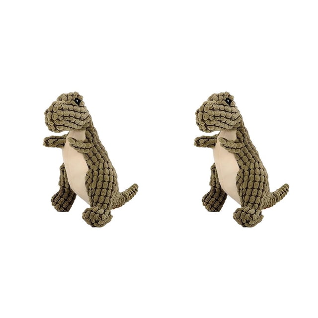 Greeniant Dinosaurio Artificial Juguete Molar Ligero Verde oscuro 2piezas