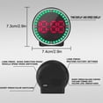 thumbnail image 3 of HD Car HUD Head Up Display Speedometer | USB Plug and Play | Digital Speed Display | Large Color Screen | Auto Brightness | Easy Install | Safe Driving Accessory | 7.4x7.3x2cm | Black, 3 of 8