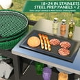 thumbnail image 6 of AECOJOY Outdoor Grill Cart for Kamado Grill, Heavy-Duty Metal BBQ Station with Storage Cabinet, Grill Table for Big Green Egg and Kamado Joe Classic, Rolling Grill Table for Patio Backyard, 6 of 10