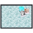 thumbnail image 2 of PinPix 30x22 Custom Cork Bulletin Board White Aqua Poster Board Has a Fabric Style Canvas Finish, Framed in White Aqua, by ArtToFrames (PinPix-1876), 2 of 5