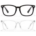 thumbnail image 1 of Gafas Cyxus con montura cuadrada que bloquean la luz azul, paquete de 2, 1 of 6
