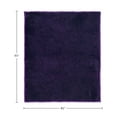 thumbnail image 7 of Lavish Home Mink Faux Fur Blanket - 91x81 Washable Bedding or Throw, Purple, 7 of 7