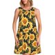 thumbnail image 1 of Fotbe Vintage Black Plaid Sunflower Vestido de Verano sin Mangas para Mujer – Vestido Midi Línea A, Estilo Camiseta Floral, Vestido Playero Casual y Fluido, 1 of 7