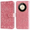 thumbnail image 4 of Funda tipo cartera GANGXUN para Honor Magic 6 Lite , diseño girasol, cuero PU, soporte, cierre magnético, tarjetero, 4 of 5