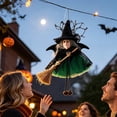 thumbnail image 3 of Halloween Witch Hanging Ornament Jingle Bell Dangling Feet Design Porch Wall Door Indoor Bedroom Party Decor Prop, 3 of 5