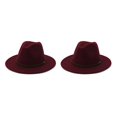 thumbnail image 1 of Sombreros con hebilla de cinturón Qarigey Invierno Vino rojo 58cm 2piezas, 1 of 6