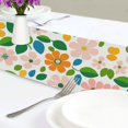 thumbnail image 4 of Yayeee Table Runner 70 inches Long Home Kitchen Dinning Party Decoration, Retro Orange Floral, 4 of 7