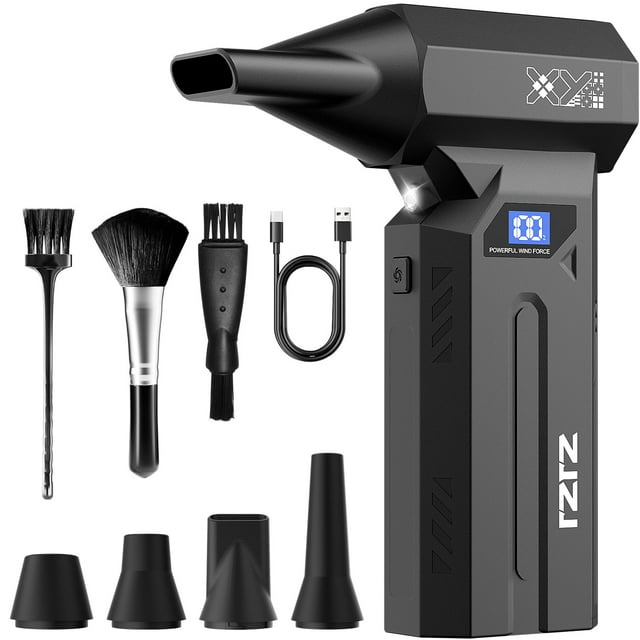 Air Duster ZJZJ 150000 RPM, eléctrico, 4 marchas, inalámbrico, con LED