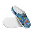 thumbnail image 3 of Lsque Hawaiian Style Pattern Womens Comfort Cotton on Scuff With Memory Foam and Anti-skid Sole Slipper-42/43, 3 of 7