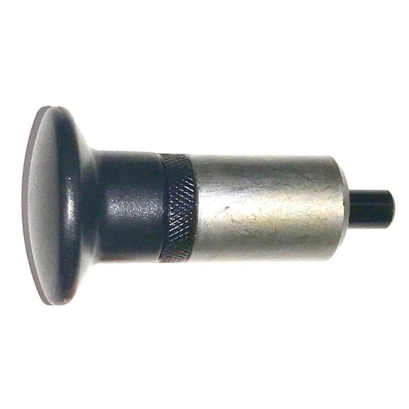 (Pack of 2) SBDs 'POP' Pull Pin 3/8" Diameter Spring Loaded Steel Plunger 1" Diameter x 1-1/2" Length Weld ON Steel Barrel | | Jumbo Round Hard Plastic Knob | Knurled Round Nut