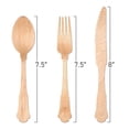 thumbnail image 6 of Smarty Silhouette Birch Wood Eco Friendly Disposable Wooden Cutlery Set (600 Guests), 6 of 6