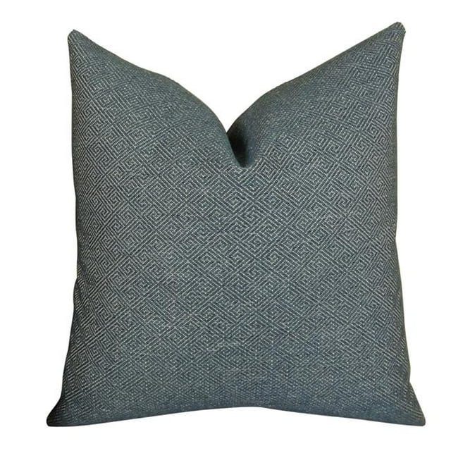 Plutus PB11387-2222-SP Textured Blend Handmade Throw Pillow, Blue - 22 x 22 in.