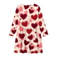 thumbnail image 5 of Girls' Dresses Fashion Graphic Crewneck Causal Dresses Cute Long Sleeve A Line Dress Kids Clothing Size 4-14, 5 of 5